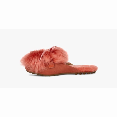 Mocassins UGG Shaine Fluff Mulher Terracota | PT-FGPVD